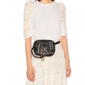 See by Chloe Tony Leather Belt Bag NWT Black Gold
